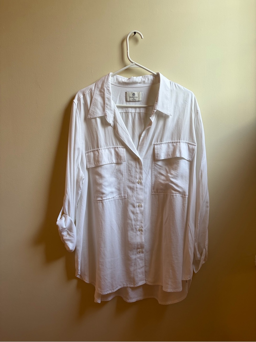 White BabatonButton-Up Utility Shirt